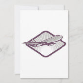 ジェット機 招待状 (正面)