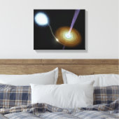 ジェット状の材料射撃、 発砲アウト キャンバスプリント (インサイチュ (寝室))