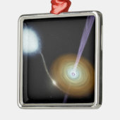 ジェット状の材料射撃、 発砲アウト メタルオーナメント (左)