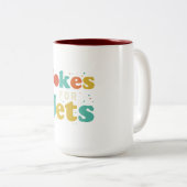 ジェット用のジョーク ツートーンマグカップ (正面右)