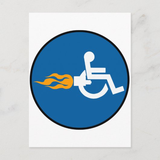 ジェット車椅子 ポストカード (正面)