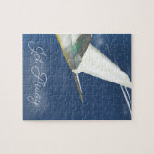 ジェット遠くに旅行ポスター。 ジグソーパズル (横)