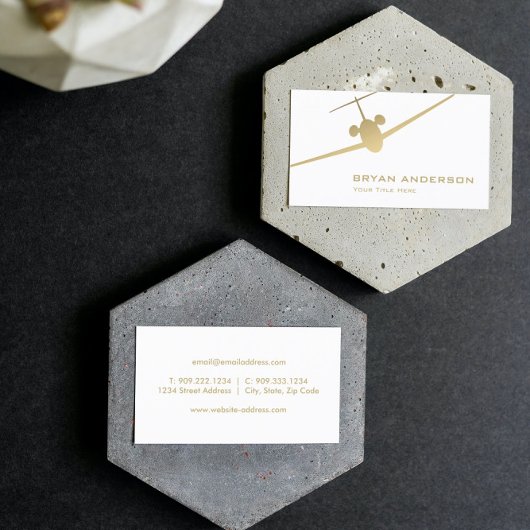 ジェット飛行機の名刺 名刺