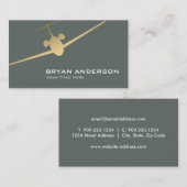 ジェット飛行機の名刺 名刺 (正面/裏面)