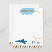 ジェット飛行機サンキューカード – ファイター飛行機 サンキューカード (正面/裏面)