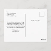 ジェット飛行機写真クール航空誕生日 ポストカード (裏面)