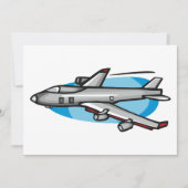 ジェット飛行機招待状 招待状 (正面)