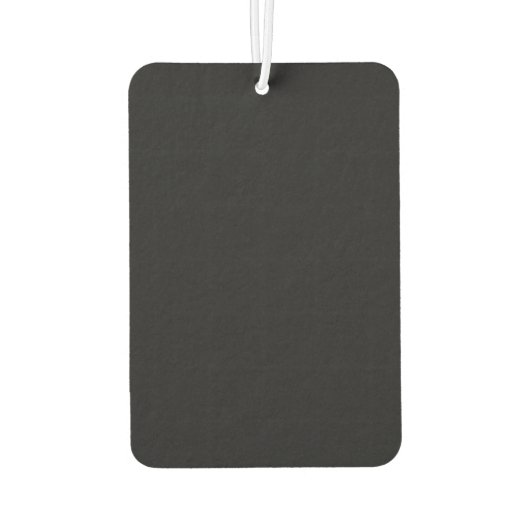 ジェット黒無地の色 カーエアーフレッシュナー (裏面)