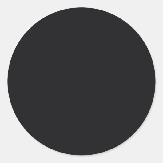 ジェット黒無地の色 ラウンドシール (正面)