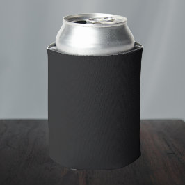 ジェット黒無地の色 缶クーラー