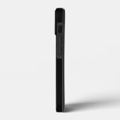 ジェット黒無地の色 Case-Mate iPhoneケース (裏面 / 左)