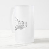 ジェット・エンジン フロストグラスビールジョッキ (正面左)