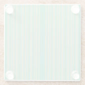 ジェッモダンドグリーンストライプの ガラスコースター (裏面)