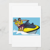 ジェツキおもしろい 招待状 (正面/裏面)