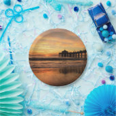 ジェティオーバー海ビーチサンセット ペーパープレート (パーティー)