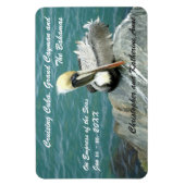 ジェティペリカンパーソナライズされたステートルームドアマーカー マグネット (縦)