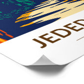 ジェディアスミスレッドウッズ州パークカリフォルニア ポスター (角)