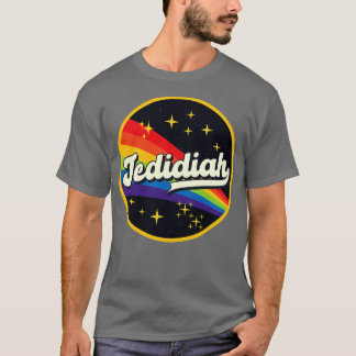 ジェディアレインボーイン宇宙ヴィンテージスタイル Tシャツ