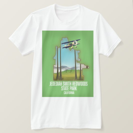 ジェデディア・スミス・レッドウッズ州立公園 Tシャツ (デザイン正面)
