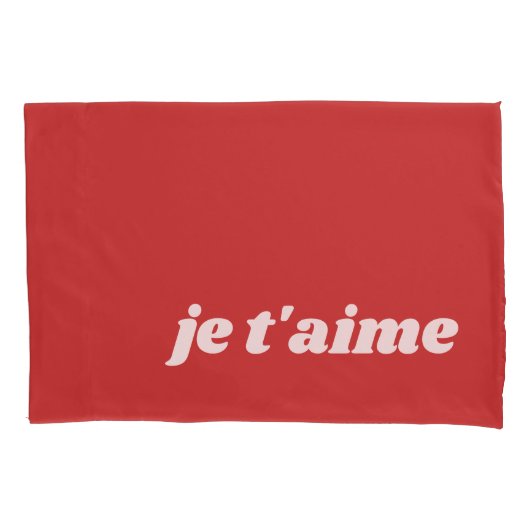 ジェトアイメ | I Love You |フレーズフランスの 枕カバー (正面左)
