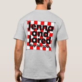 ジェナとジャレッド Tシャツ (裏面)