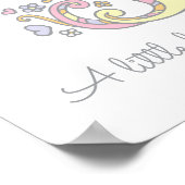 ジェナの名前と意味doodleイニシャルアートポスター ポスター (角)