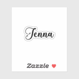 ジェナ名 – 手書き書道 シール