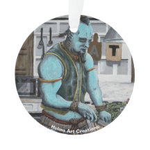 ジェニエシェフ料理ディナーファンタジーアクリルオーナメント