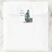 ジェニエシェフ料理ディナーファンタジーアートステッカー スクエアシール (バッグ)