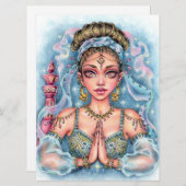 ジェニエフェアリータレファンタジー女性魔法アートカード (正面/裏面)