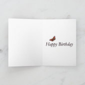 ジェニファーのハッピーバースデーの孔雀蝶カード カード (内部)