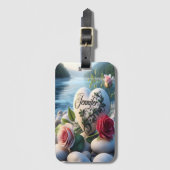 ジェニファーのハートバイザリバー ラゲッジタグ (正面縦)