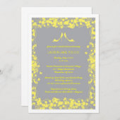 ジェニファーの招待状-原稿の文字 招待状 (正面/裏面)