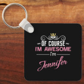 ジェニファーもちろん私の名素晴らし前 キーホルダー (正面)