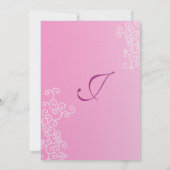 ジェニファーニコカスタムールきらめく紙 招待状 (裏面)