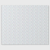 ジェニファー水の色離れの、青い緑の紫 ラッピングペーパー (フラット)