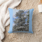 ジェニファー湖写真枕 クッション (ブランケット)