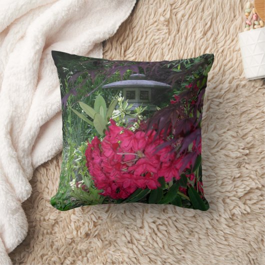 ジェニファー湖写真枕 クッション (ブランケット)