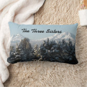 ジェニファー湖写真枕 ランバークッション (ブランケット)