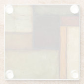 ジェニファー・ゴルdbergerによる秋季印象派 ガラスコースター (裏面)