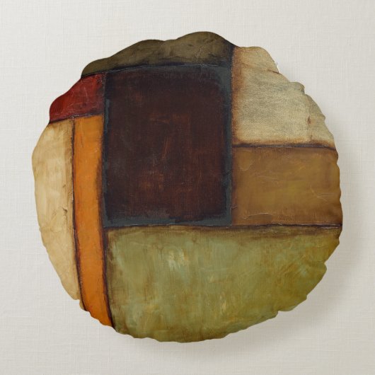 ジェニファー・ゴルdbergerによる秋季印象派 ラウンドクッション (裏面)