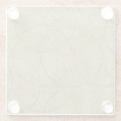 ジェニファーGoldberger著つながれた円の絵画 ガラスコースター (裏面)