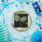 ジェニファーGoldberger著トンボの差込みが付いている葉 ペーパープレート (パーティー)