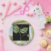 ジェニファーGoldberger著トンボの差込みが付いている葉 ペーパープレート (パーティー)