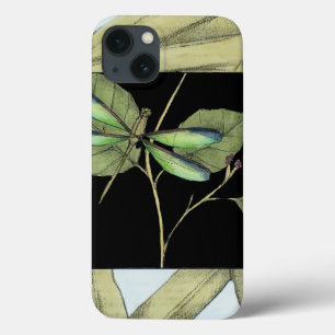 ジェニファーGoldberger著トンボの差込みが付いている葉 iPhone 13ケース