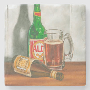 ジェニファーGoldberger著ビールが付いている静物画 ストーンコースター