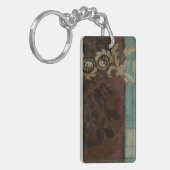 ジェニファーGoldberger著抽象的なダマスク織のタペストリー キーホルダー (正面左)