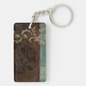 ジェニファーGoldberger著抽象的なダマスク織のタペストリー キーホルダー (裏面)