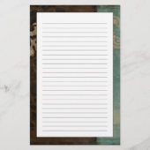 ジェニファーGoldberger著抽象的なダマスク織のタペストリー 便箋 (正面)