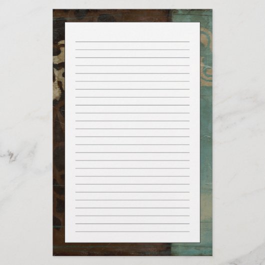 ジェニファーGoldberger著抽象的なダマスク織のタペストリー 便箋 (正面)